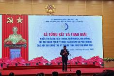 TRUNG TÂM NGHIÊN CỨU VÀ PHÁT TRIỂN CHÈ ĐẠT GIẢI NHÌ  HỘI THI SÁNG TẠO KỸ THUẬT TỈNH PHÚ THỌ NĂM 2020