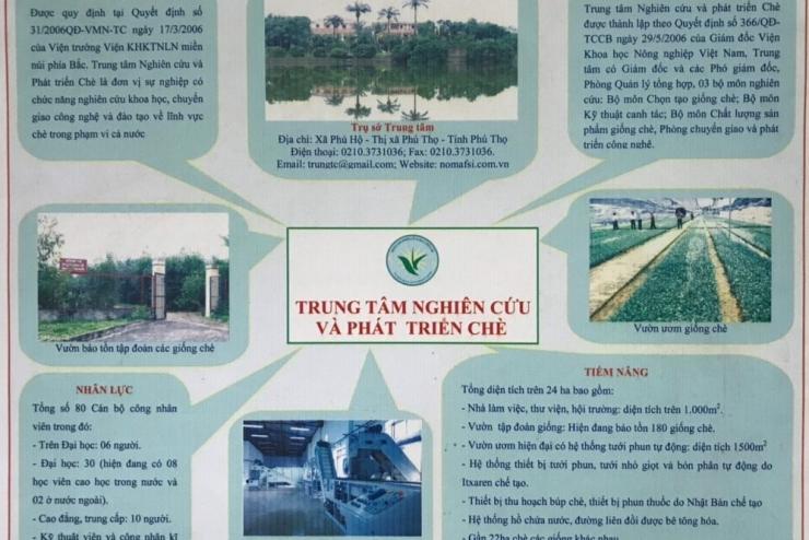 Giới thiệu Trung tâm Nghiên cứu và Phát triển Chè