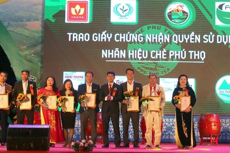 Trung tâm Nghiên cứu và Phát triển Chè nhận Giấy chứng nhận quyền sở hữu Nhãn hiệu chứng nhận chè Phú Thọ